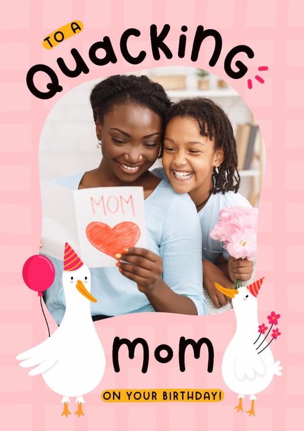 Cute Birthday Card - For Mom - Ducks created by Joanne Hawker