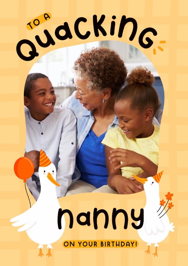 Cute Birthday Card - For Nanny - Ducks created by Joanne Hawker
