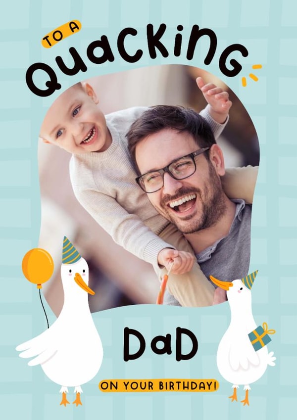 Cute Birthday Card - For Dad - Ducks created by Joanne Hawker