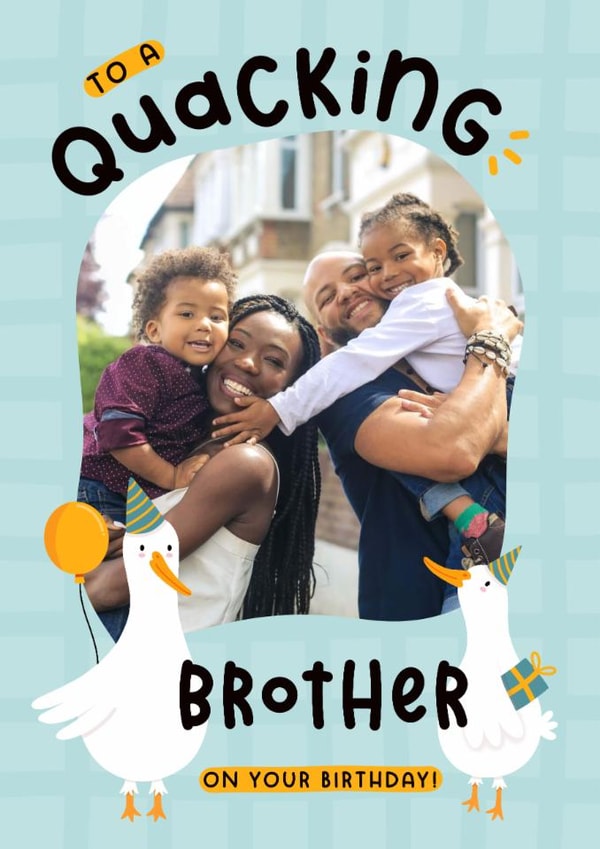 Cute Birthday Card - For Brother - Ducks created by Joanne Hawker