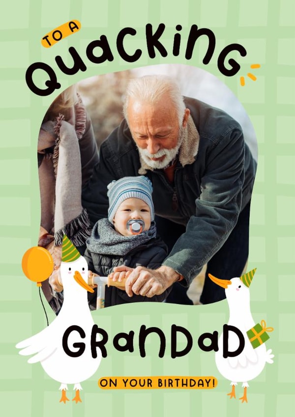 Cute Birthday Card - For Grandad - Ducks created by Joanne Hawker
