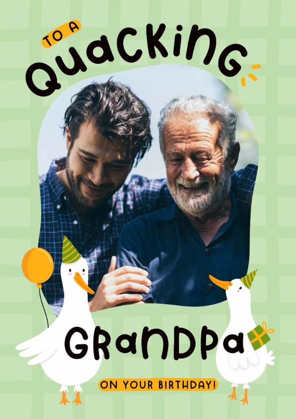Cute Birthday Card - For Grandpa - Ducks created by Joanne Hawker