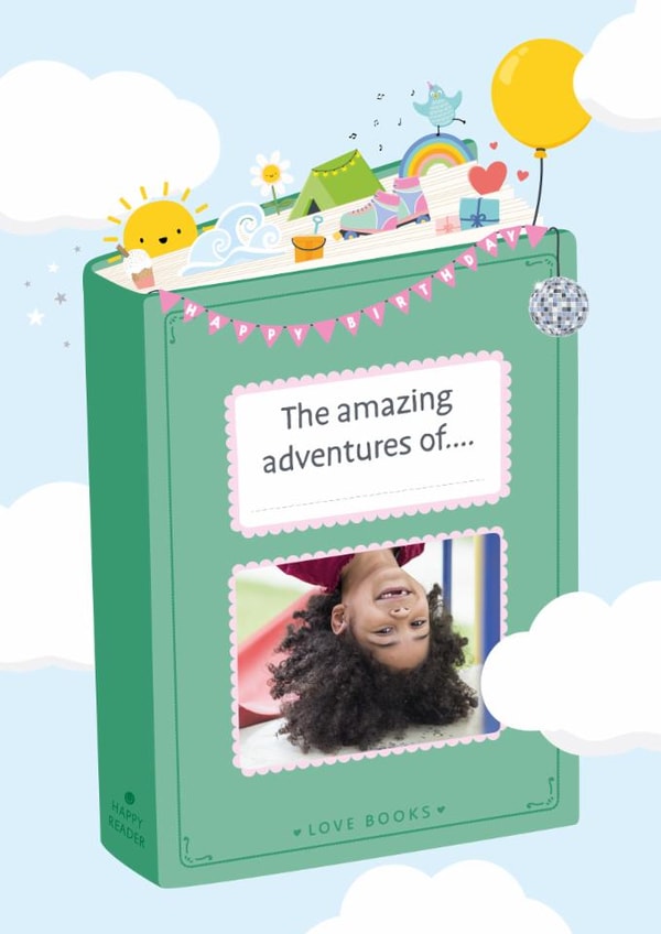 Cute Birthday Card - Adventure Book created by Macie Dot Doodles