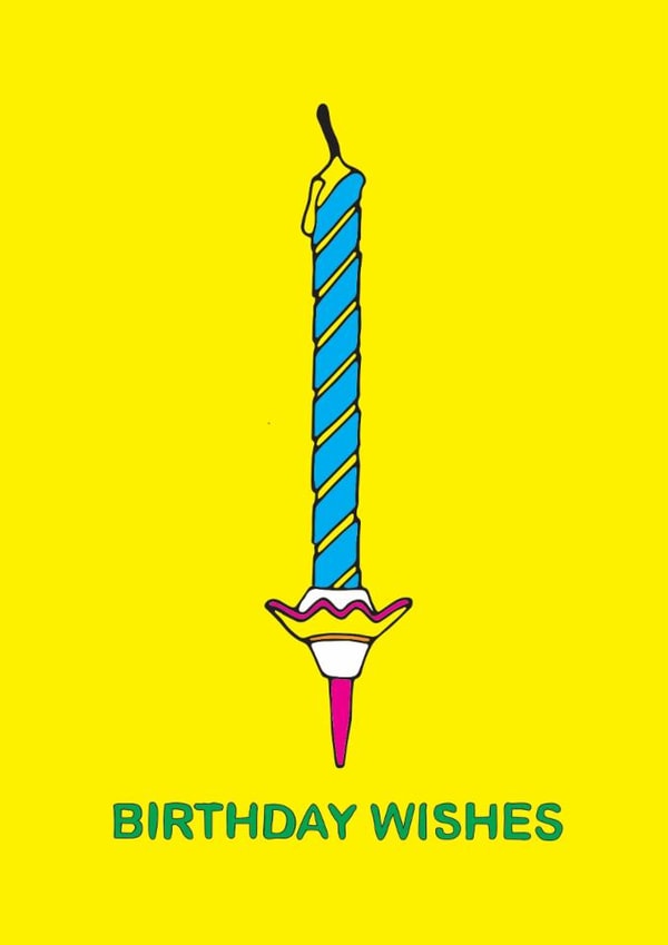 Classic Birthday Card - Birthday Wishes - Candle created by OBJECTABLES