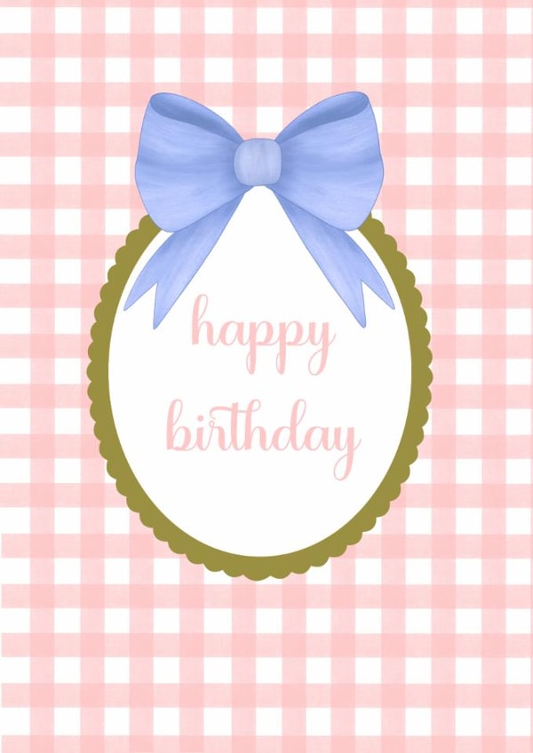 Pink happy birthday card created by Nika Venturini
