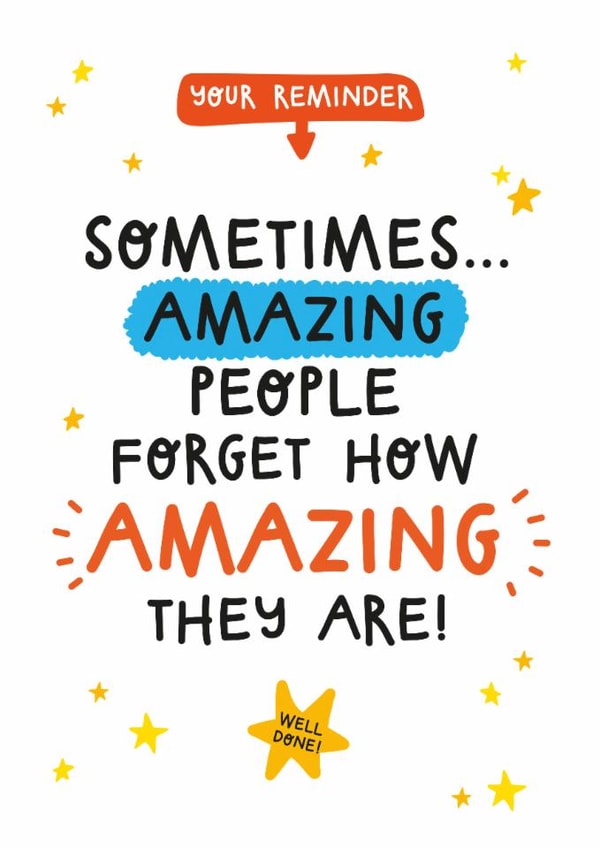 Cute Congratulations Card - Well Done - You're Amazing created by Twisted Haggis