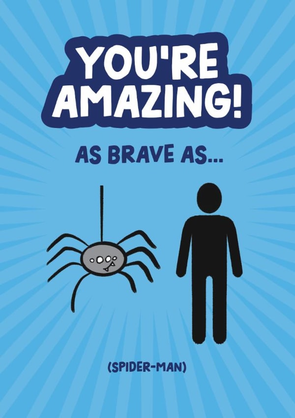 Know someone who's been brave? Give this cryptic / fun challenge card! created by Daniel Benney