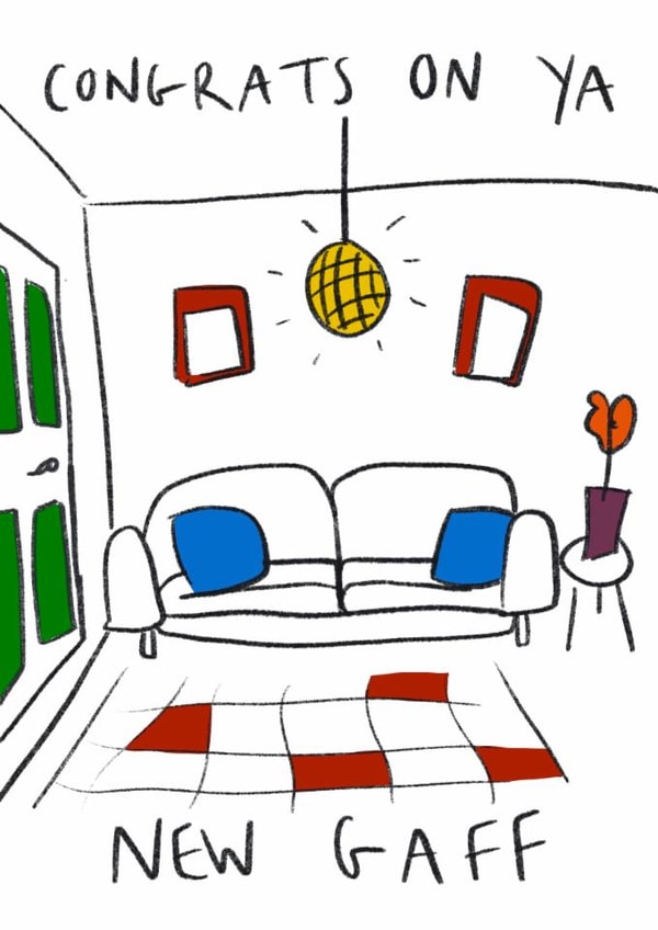 New home, first House, new apartment created by Loveleigh Prints