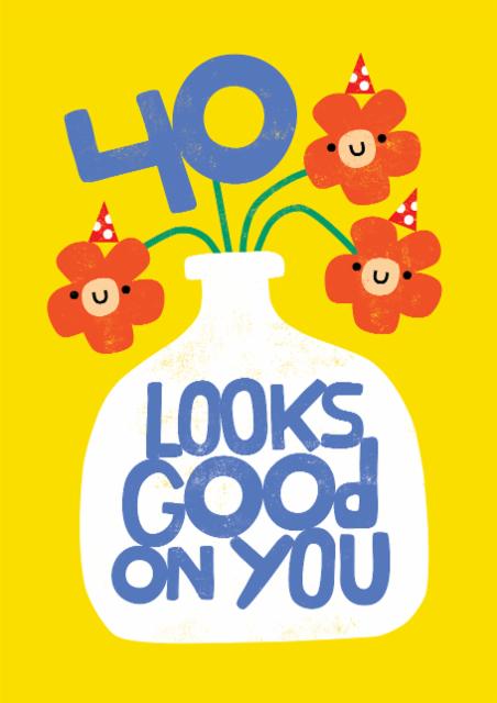 40 looks good on you card card