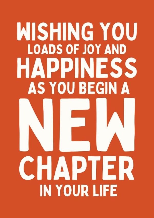 Classic Leaving Card - New Chapter created by Sundiva Designs