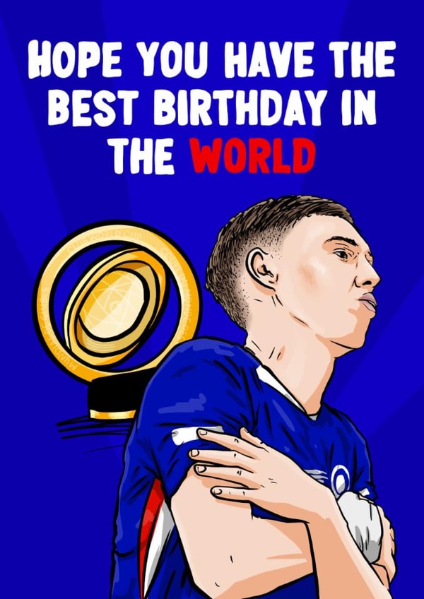 Chelsea Birthday Card - Cole Palmer - Fifa Club World Club created by ZB CREATIVE
