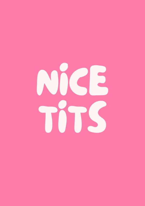 Funny Anniversary Card - Nice Tits created by Sundiva Designs