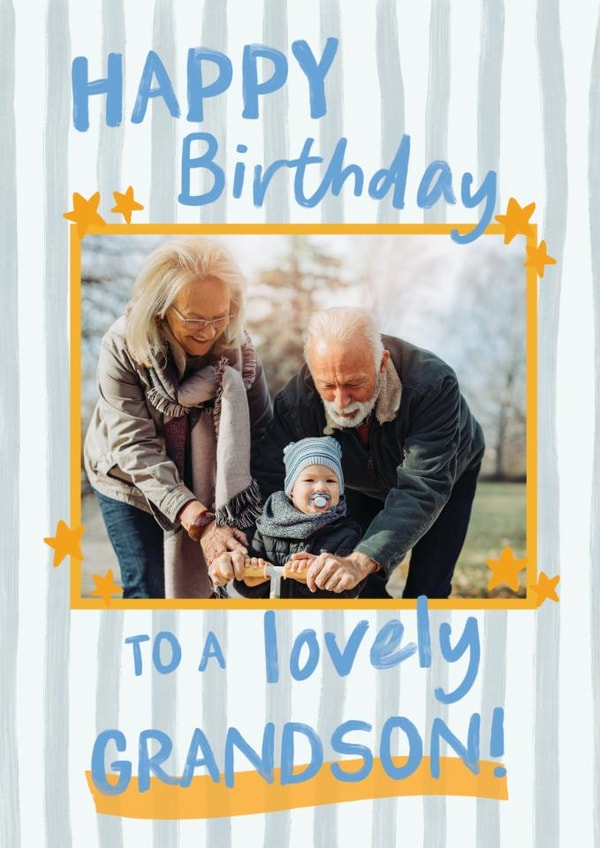 Classic Birthday Card - Lovely Grandson created by Sweetlove Press