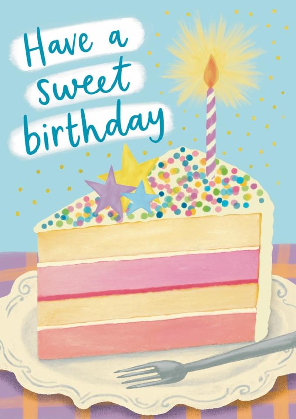 Classic Birthday Card - Have A Sweet Birthday - Cake created by Sydney Jo Designs