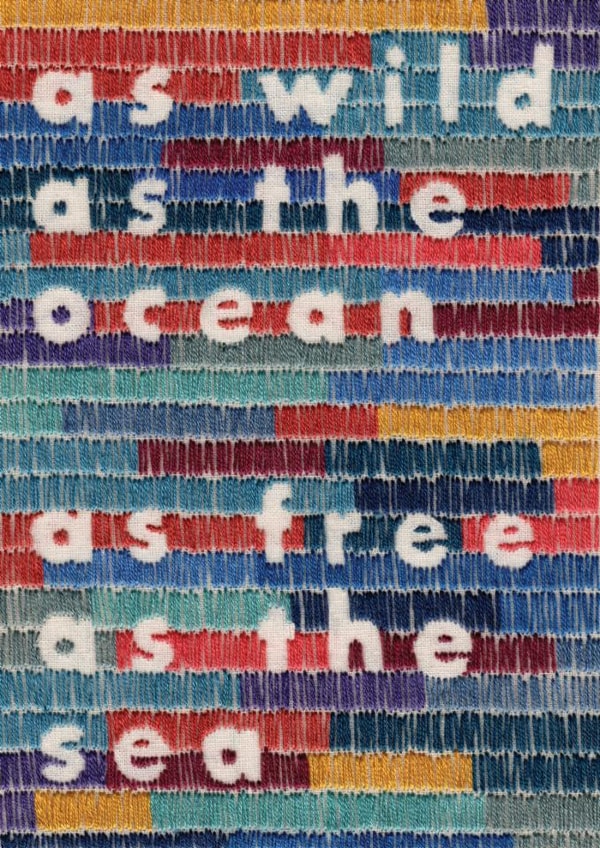 Arty Just Because Card - Free As The Sea - Embroidery created by Sparklymouse