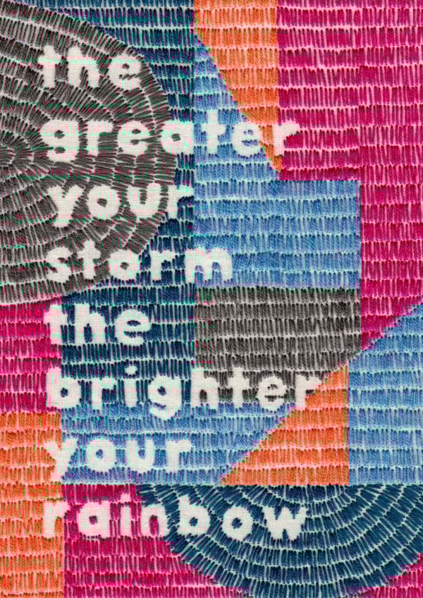 Arty Thinking Of You Card - The Greater The Storm created by Sparklymouse