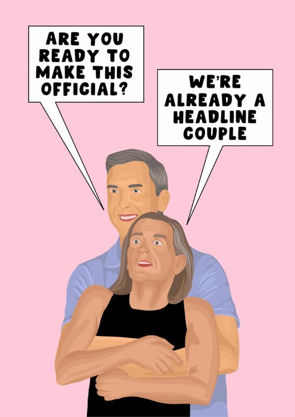 Funny Anniversary/Engagement Card - Coldplay Concert - Make it Official created by Pink Peach Cards