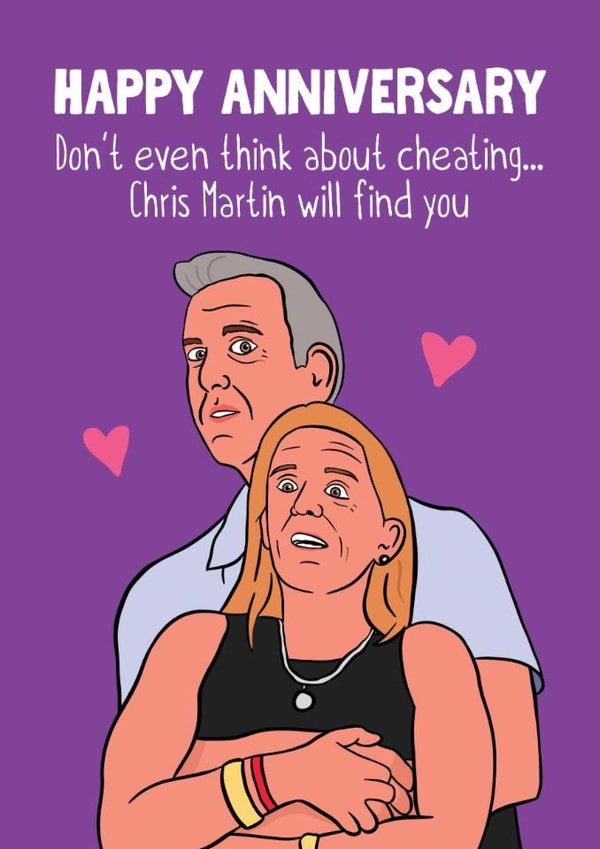 Funny Anniversary Card - Coldplay - Chris Martin created by Woody's Design