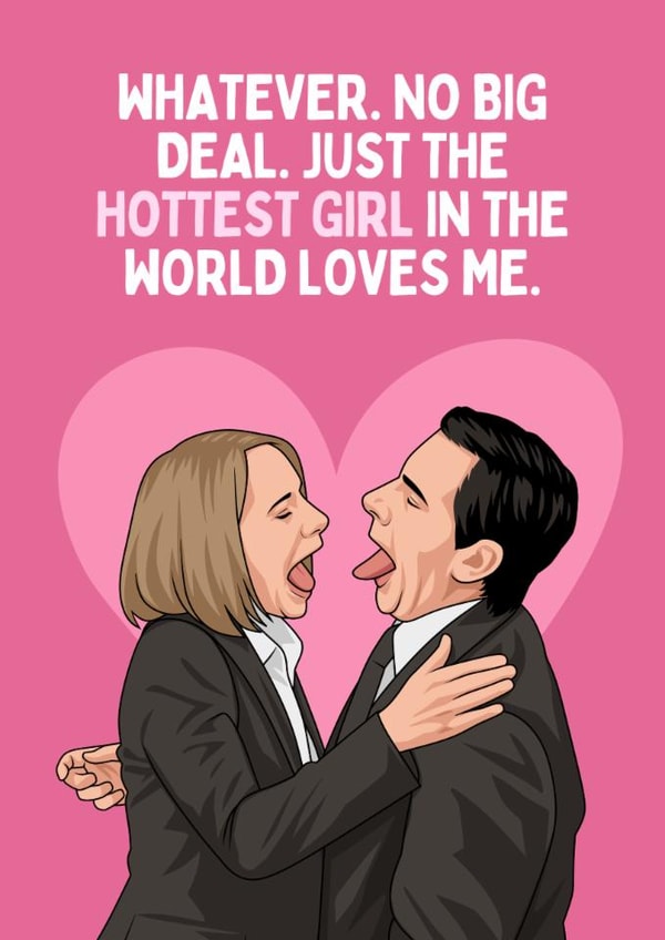 Funny Anniversary/Valentine's Day Card - Michael & Holly - Hottest Girl created by Sundiva Designs
