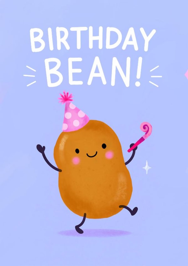 Cute Birthday Card - Birthday Bean created by AcuteDesign