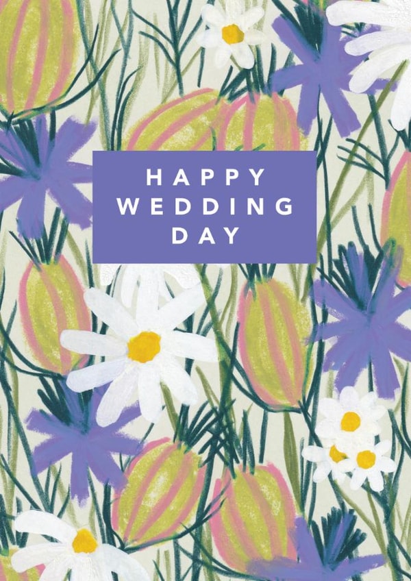 Pretty Wedding Card - Daisies created by Joy Jen Studio