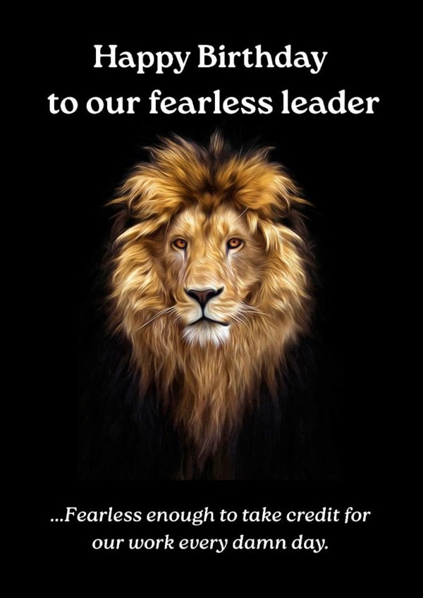 Funny Savage Boss/Manager/Team Leader Birthday Card – Who Takes All the Credit created by Meet Me In The Break Room