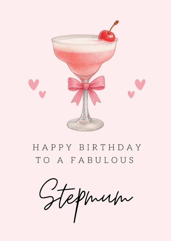 13th Birthday Card For God Daughter - Fabulous Flamingo Design, Pink, Printed In England, Recycled Paper