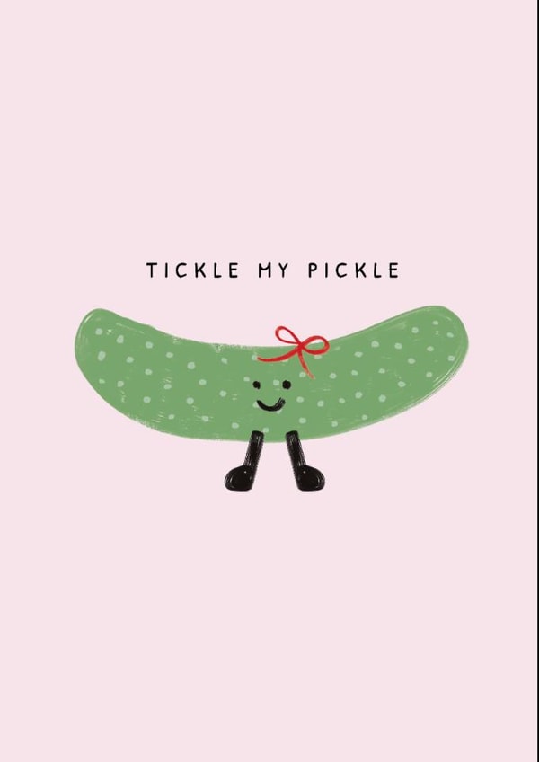 Tickle my Pickle - Amuseables - Jelly Cat - Cute Birthday Card created by Sassy Publishing