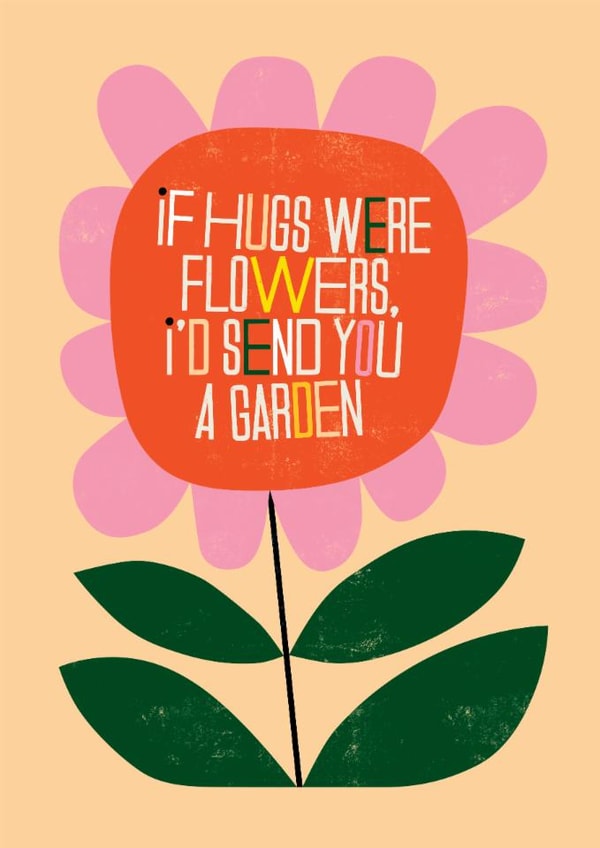 Heartfelt Thinking of You Card – Kate Smith Co. - Floral Supportive Hug created by Danilo