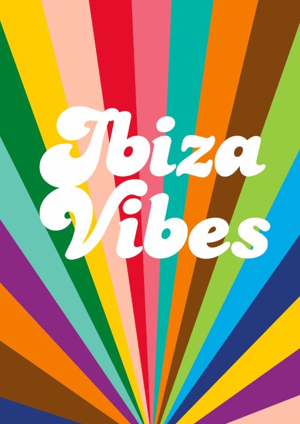 Cool Birthday Ibiza Vibes for your friends and loved ones created by PengellyArt