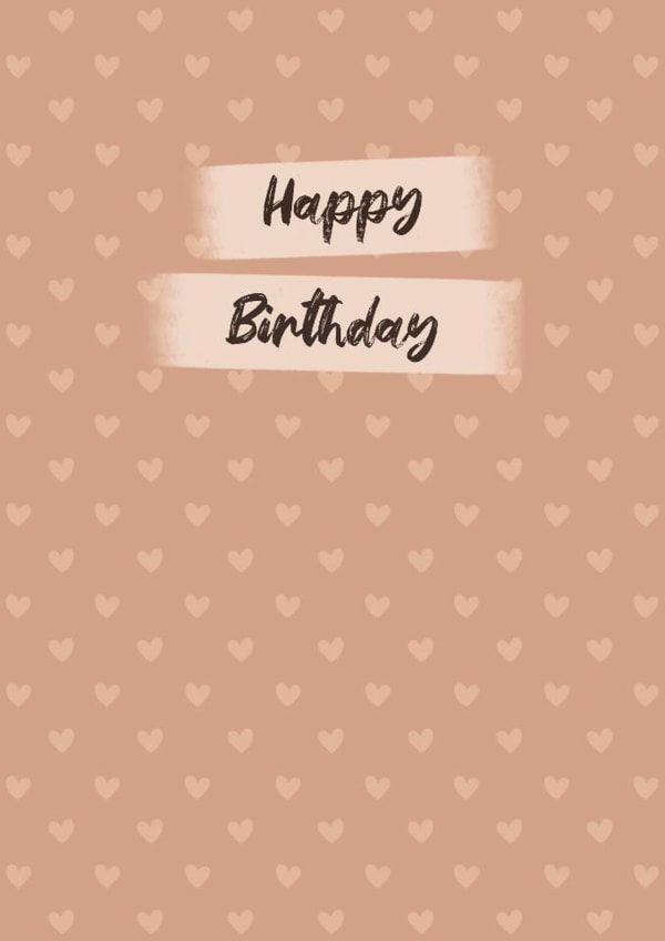 Pink heart Happy Birthday card created by GScribbles