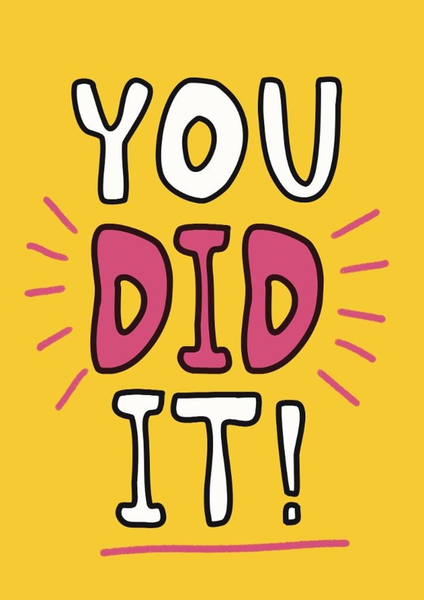 Classic Exams/Congratulations - You Did It! - For Her created by Giddy Kipper