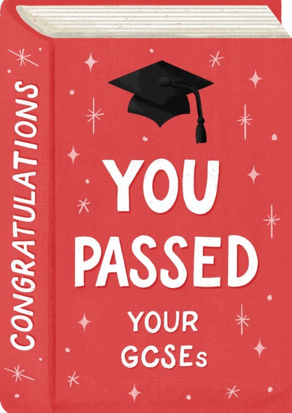 Classic Exams Card - You Passed Your GCSEs - Book created by Silky Rose Design