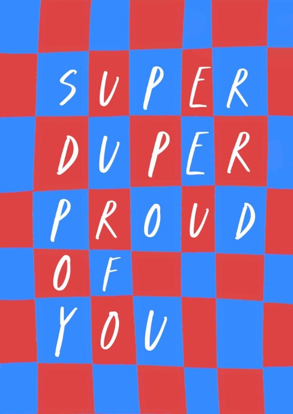 Classic Congratulations Card - Super Duper Proud of You created by Running with Scissors