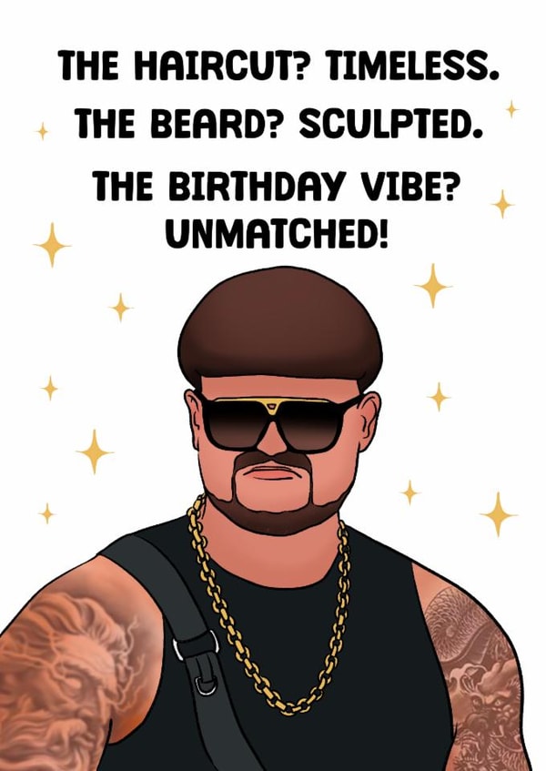 Funny Birthday Card - Ibiza Final Boss - TikTok created by Swish & Scribble