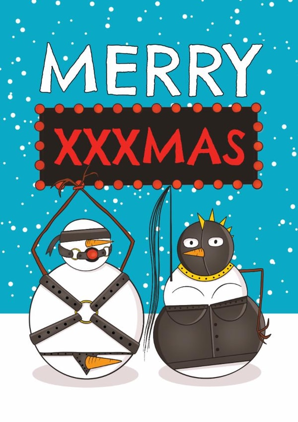 Cheeky Christmas Card - Merry XXXmas Card - Bondage created by AbiGoLucky