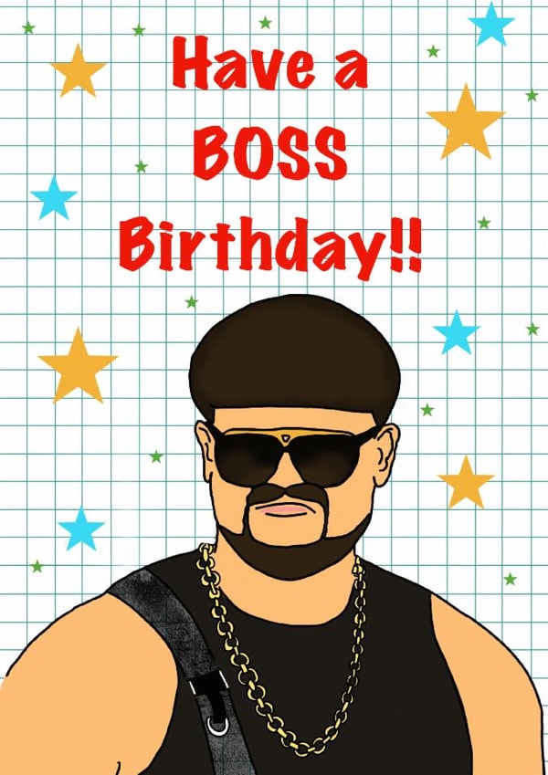 Funny Ibiza Final Boss Birthday Card created by Linda Loves It!
