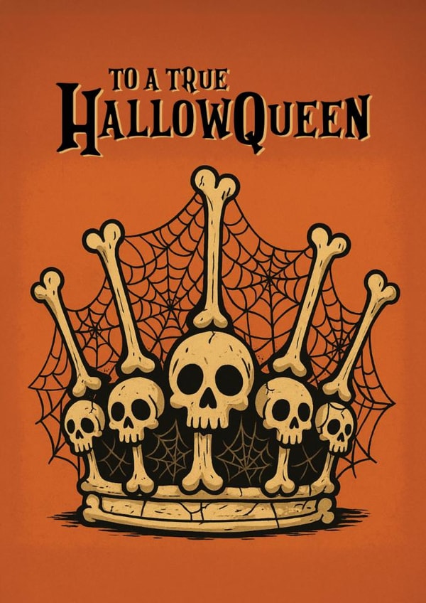 Spooky Halloween Card for that Friend or Partner that loves the scariest holiday created by Liss Doodles