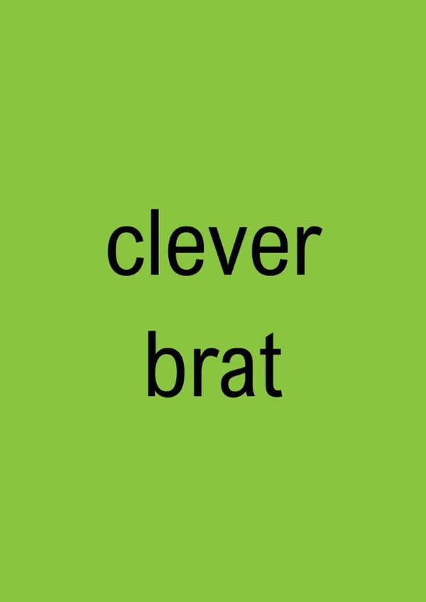 Funny Exams Card - Clever Brat - Charli XCX created by GawjusCards