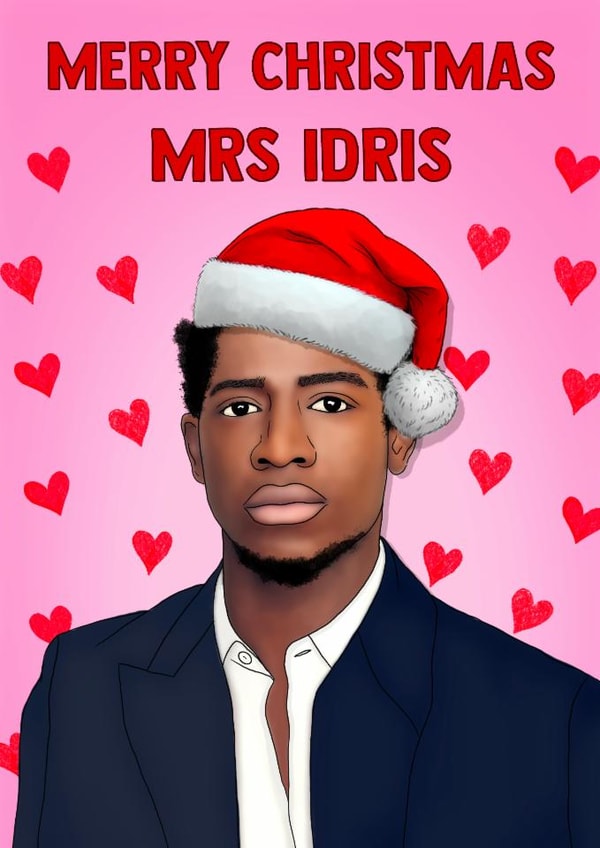 Funny Christmas Card - Mrs Idris created by Poppy & Mabel 