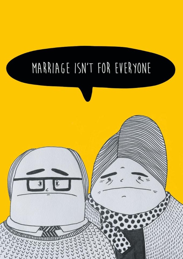 Cheeky Anniversary Card - Marriage Isn't For Everyone created by Aimee Herbert