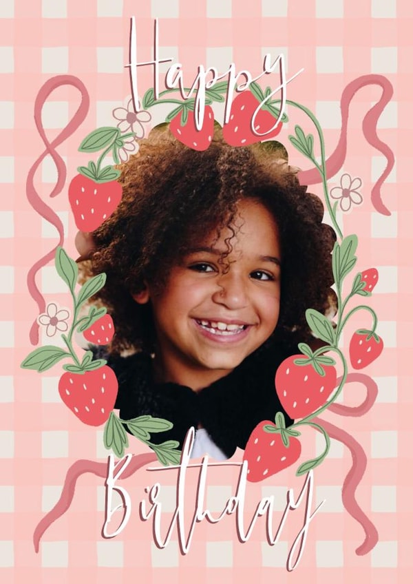 Pretty Birthday Card - Strawberries created by Soph AC Studio
