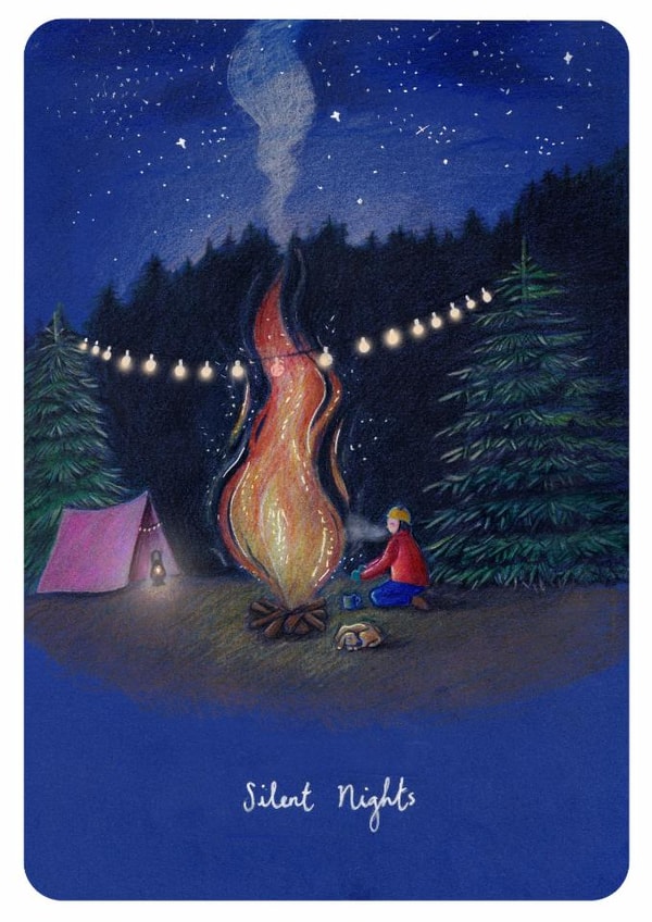 Classic Christmas Card - Silent Nights - Campfire created by Beth Goodwin