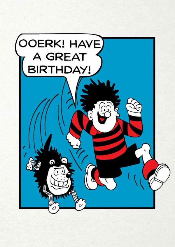 Fun Birthday Card - Beano - Dennis The Menace - Great Birthday created by Hype Cards