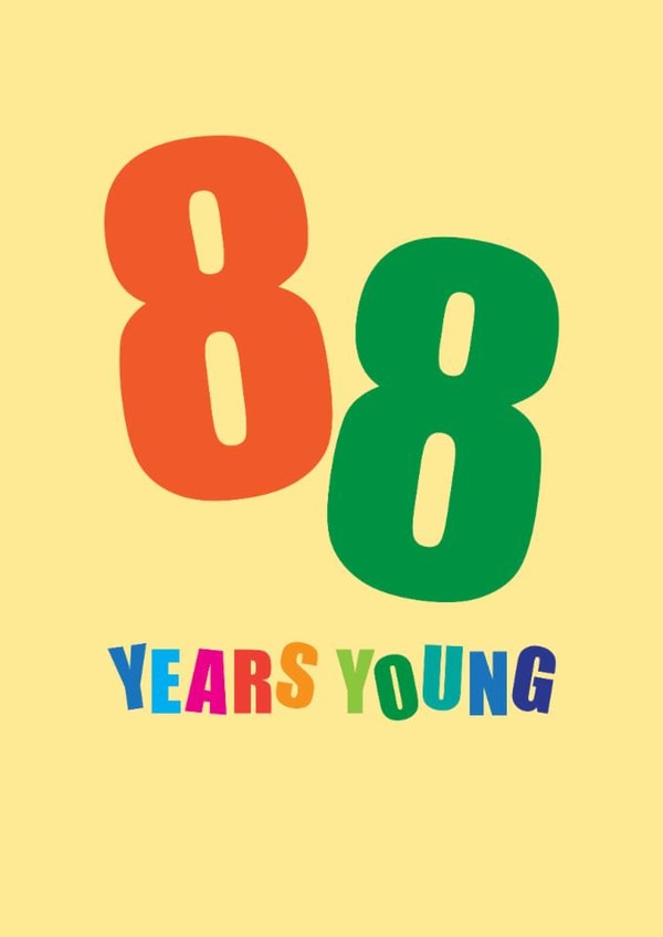 88 Birthday Card created by mrs L cards