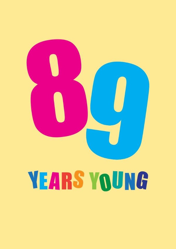 89 Birthday Card created by mrs L cards