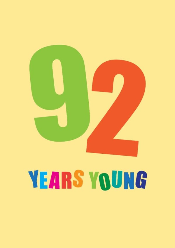 92 Birthday Card created by mrs L cards