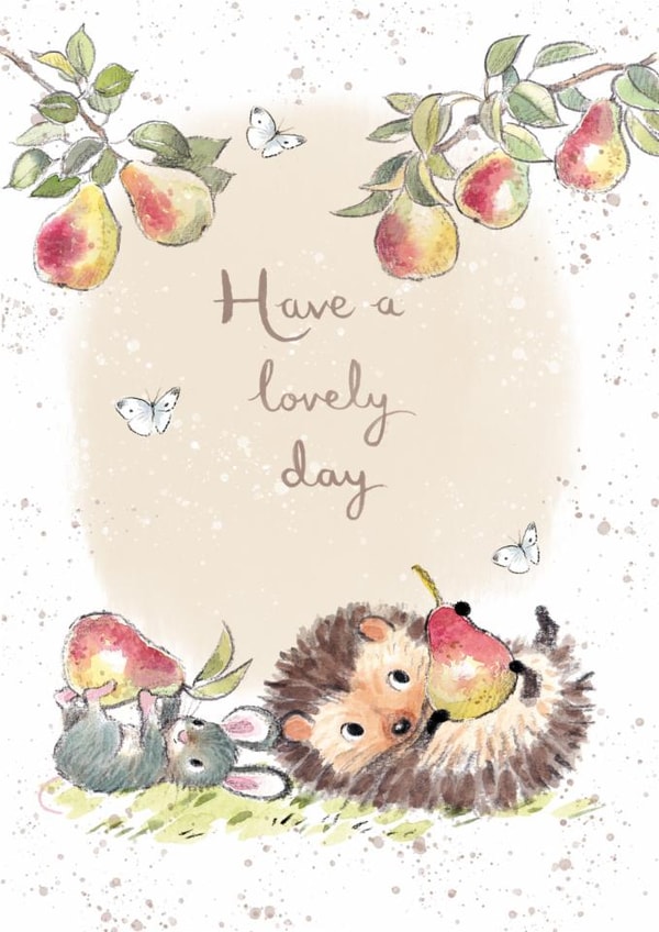 Classic Birthday Card - Hedgehog - Mouse created by Paper Shed Design