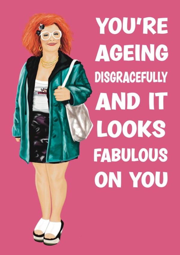 Gimme Gimme Gimme Linda La Hughes Birthday Card created by Choo Choo