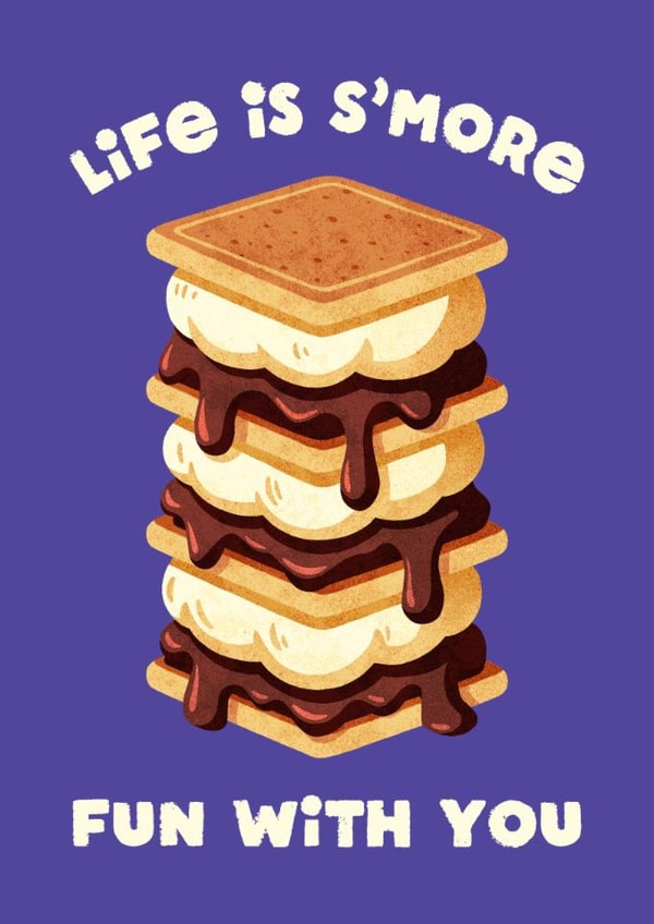 Cute Anniversary Card - S’mores created by Folio | Ian Owen